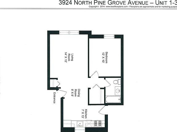 2nd image of 3924 N Pine Grove Ave APT 3W