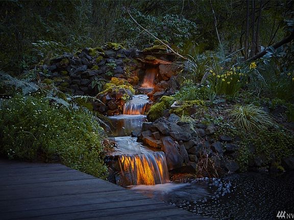 You will have 3 waterfalls on the property!