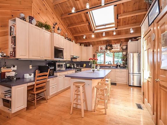 Maple cabinets & skylight