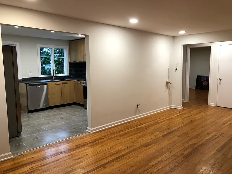 living room and kitchen