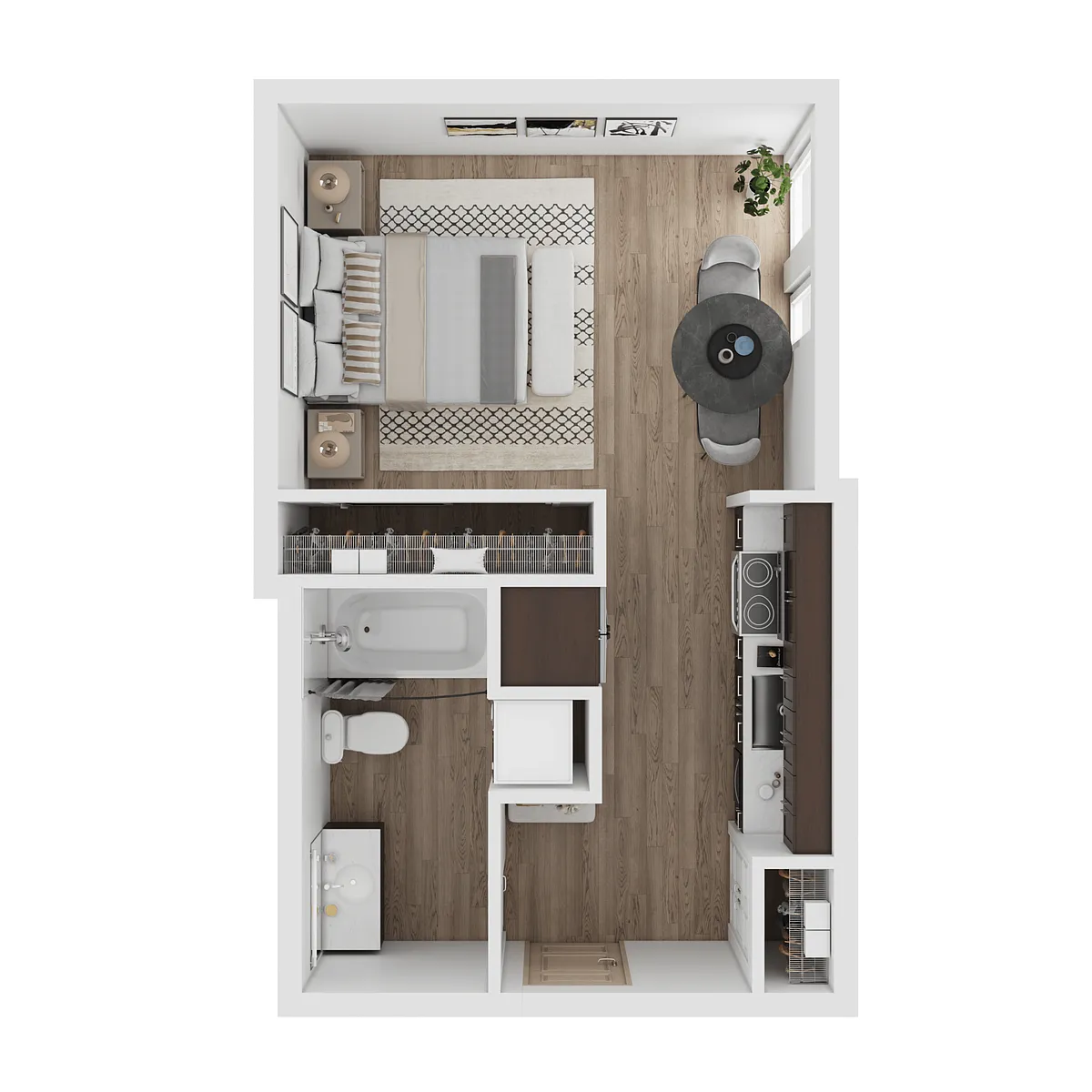 Floor plan Studio D