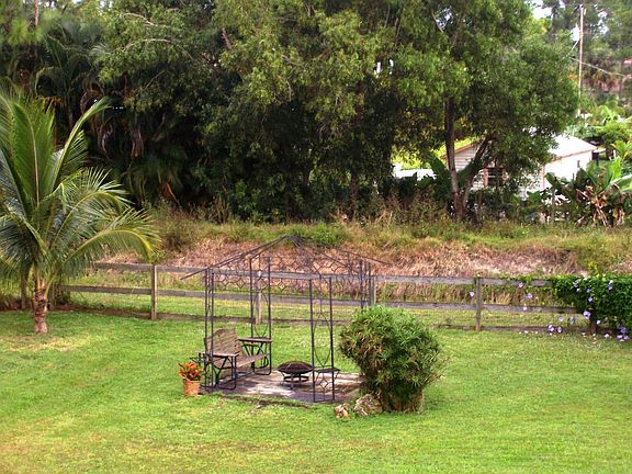 Back open gazebo/firepit