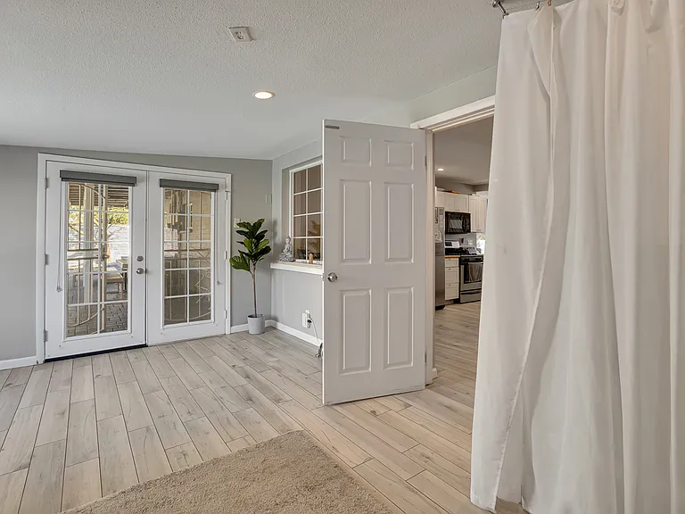 Indoor-outdoor flow from the Arizona room to the private backyard