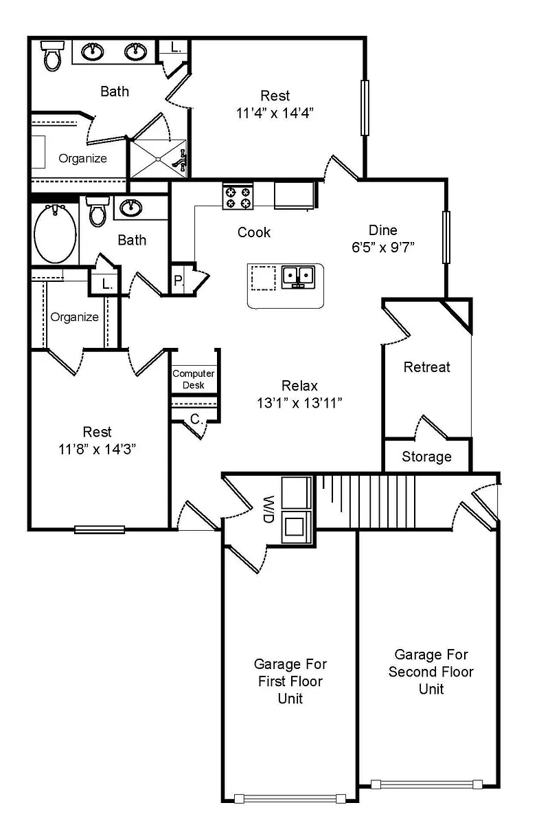 Floor plan C2 Garage