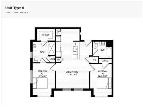 Floor plan Unit Type 6
