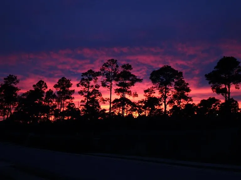 Sunset from the front porch