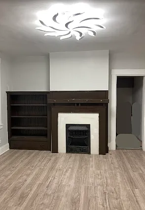 Diningroom with LED light fixture