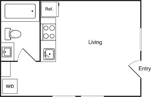 Floor plan Micro Studio