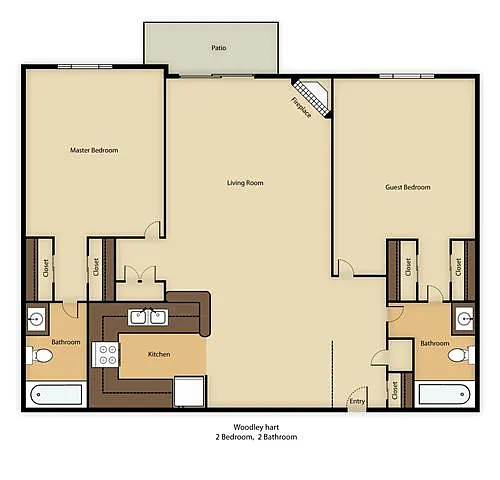 Floor plan 2br