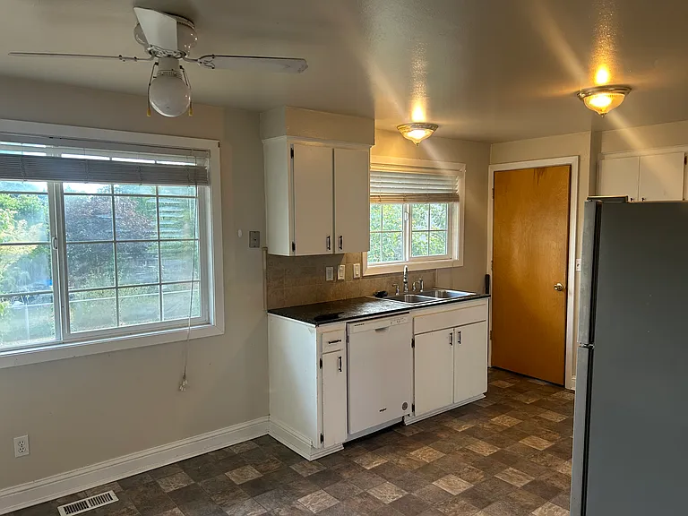 Kitchen with lighting