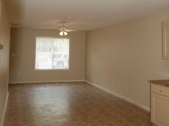 view into living area from kitchen