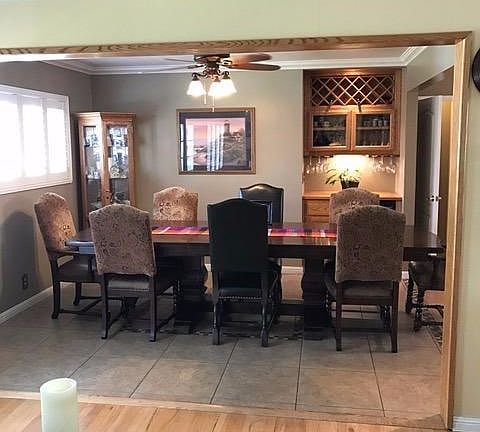 The dining room adjoins the living room offering a great "flow" for entertaining.