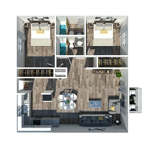 Floor plan 2 Bedroom