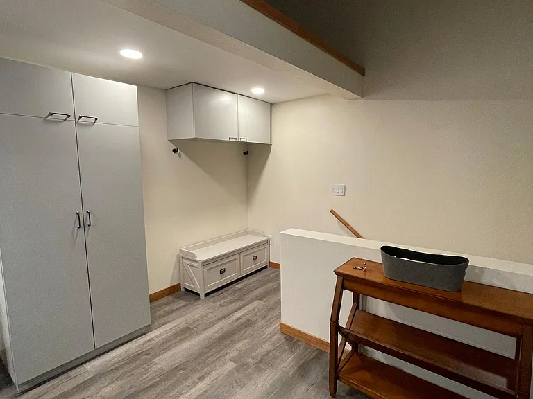 Landing area and pantry/storage