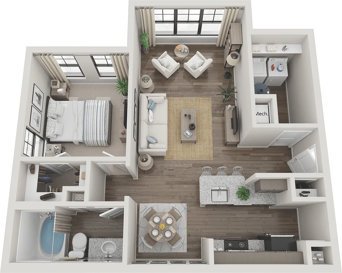 Floor plan A1E