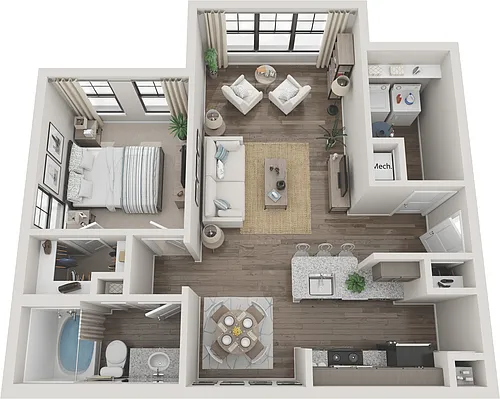 Floor plan A1E