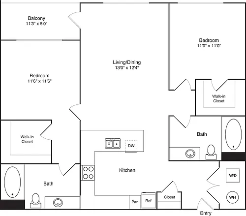 Floor plan 2B
