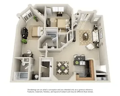 Floor plan 2 Bedroom B