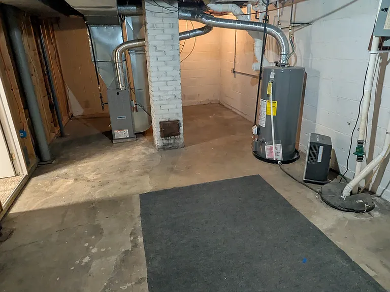 unfinished area basement