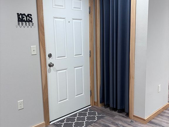 Front door and closet