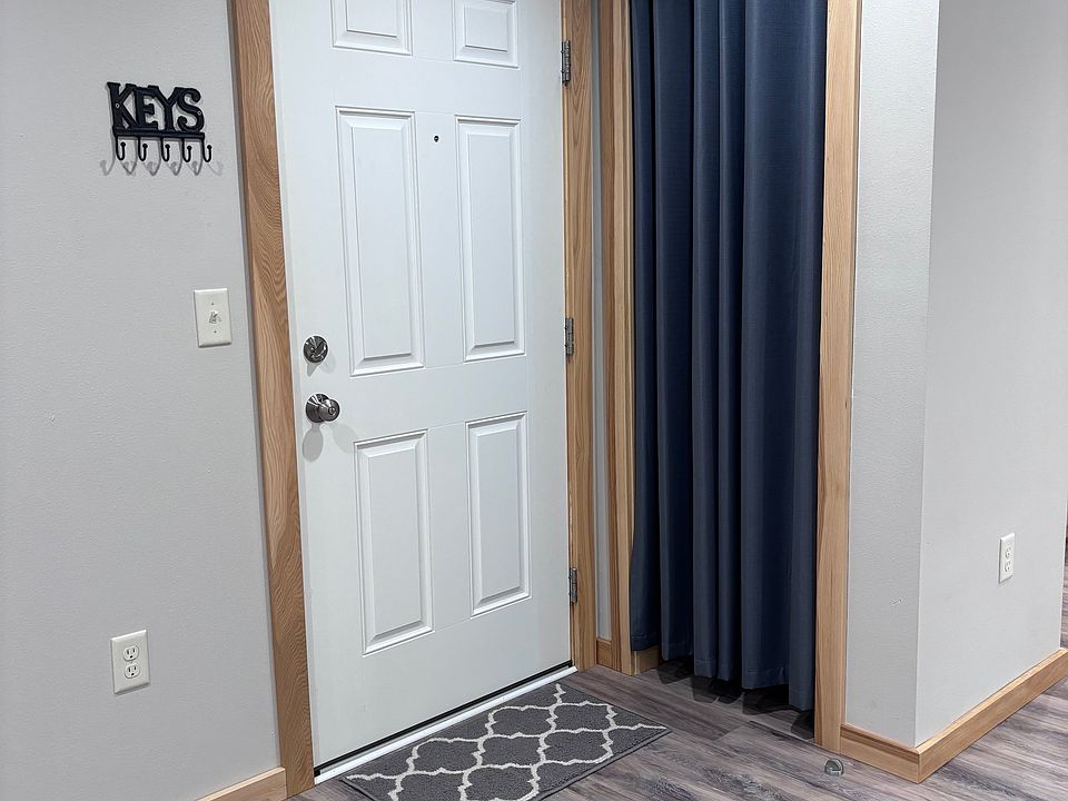 Front door and closet