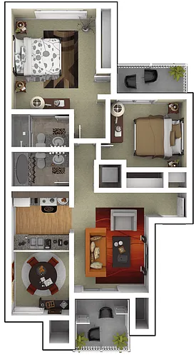Floor plan Residence 3 Upgraded