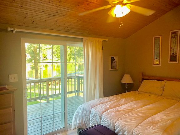 Bedroom with slider to deck!