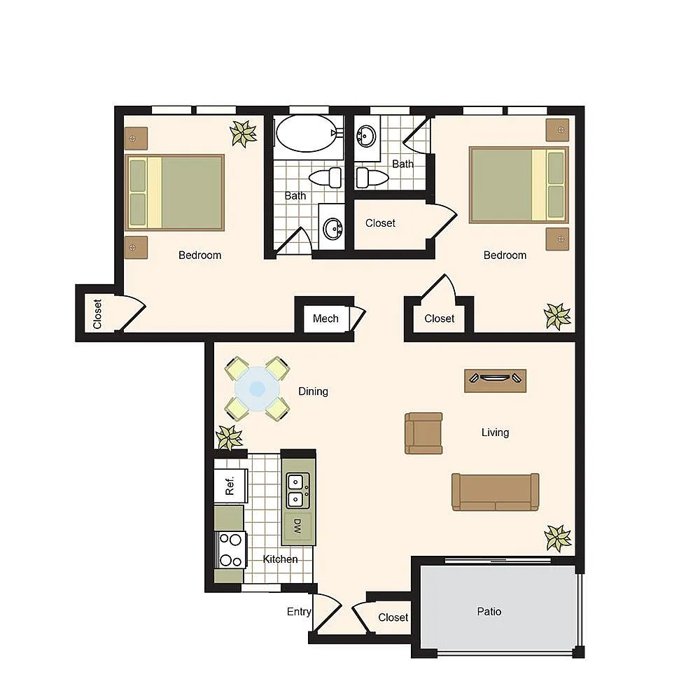 Floor plan Floorplan E