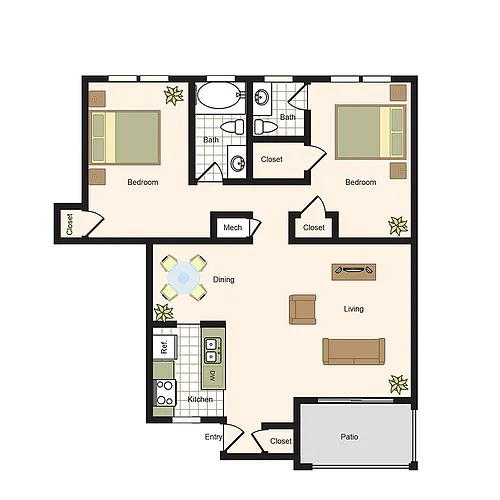 Floor plan Floorplan E