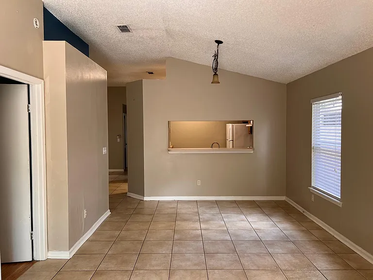 living area looking into the kitchen