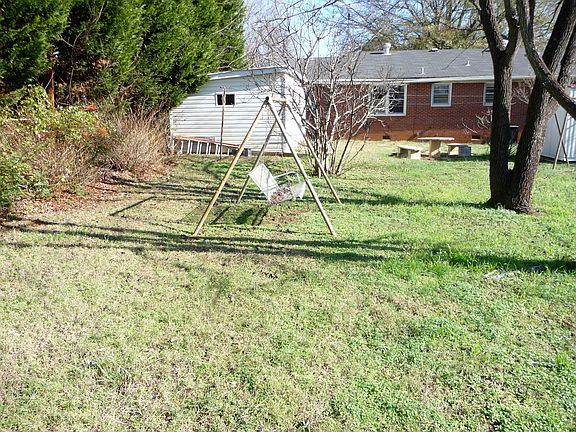 large fenced back yard