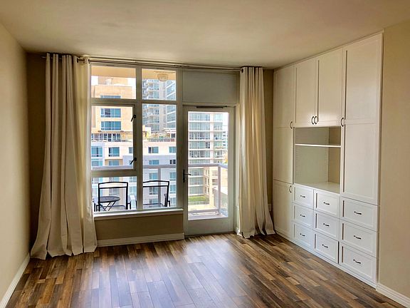 Bright Living Area with custom media center/storage