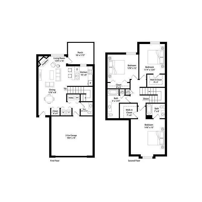 Floor plan C3R Townhome