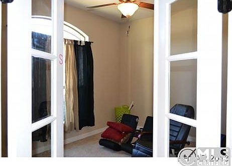 Den / Office with French Doors