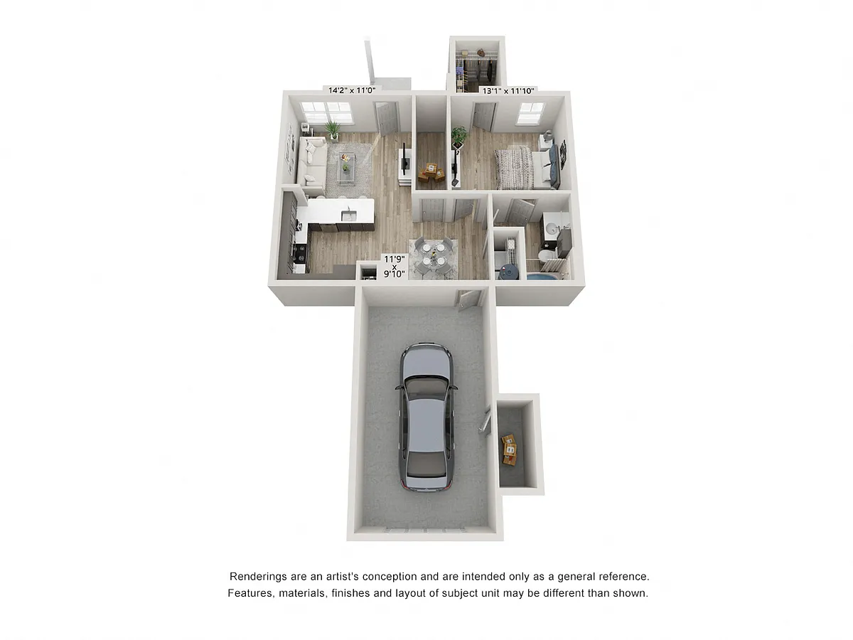 Floor plan A2d - Garage