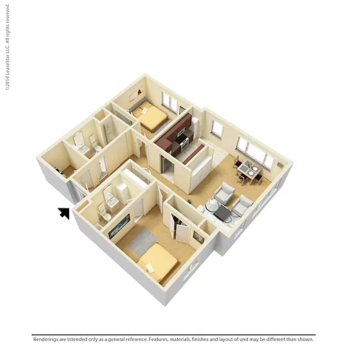 Floor plan 2 Bedroom - C3