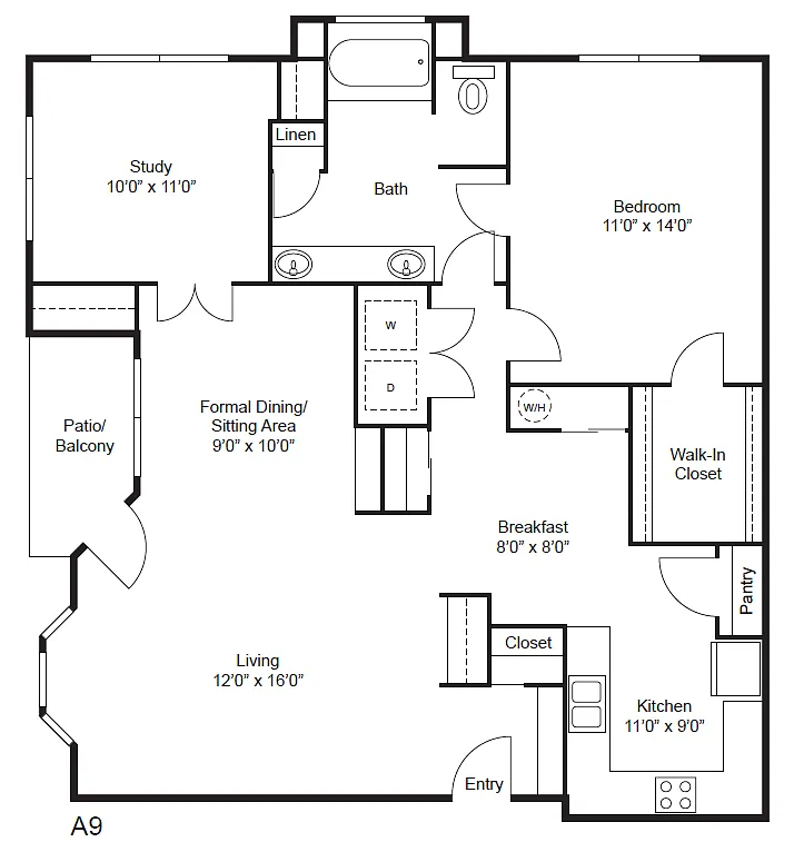 Floor plan A8