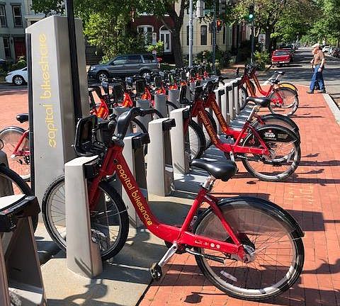 Bikeshare directly across the street