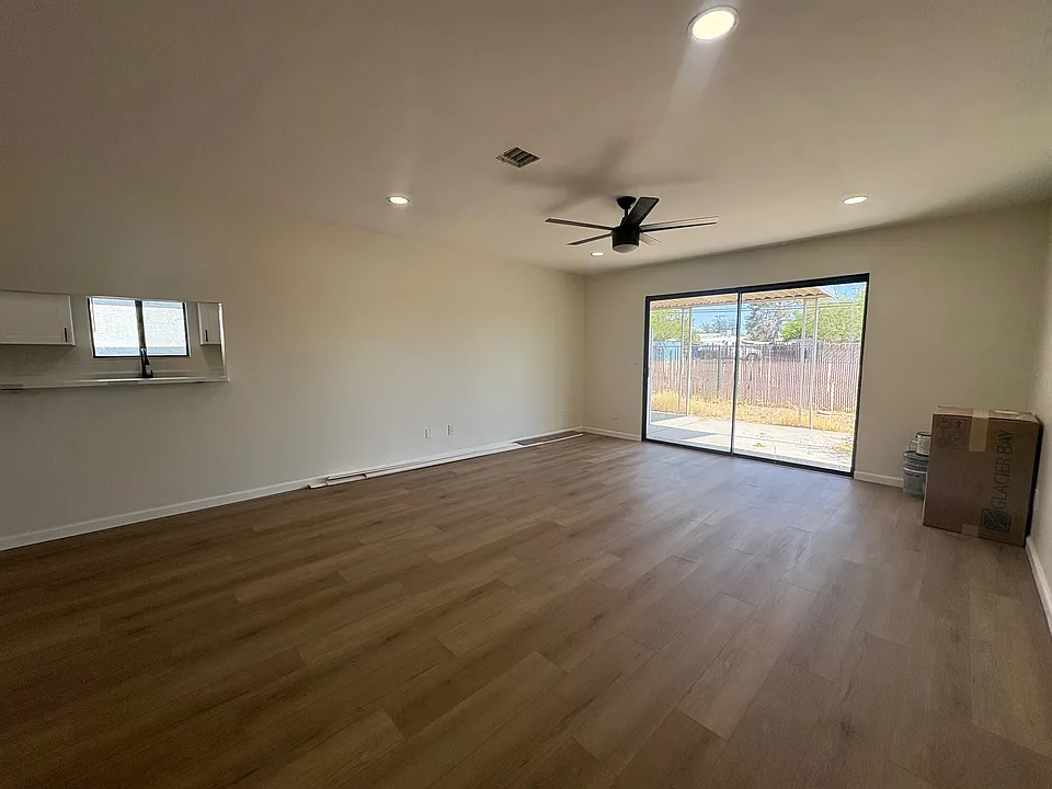 Family Room and Dining Room with luxury vinyl plank floors