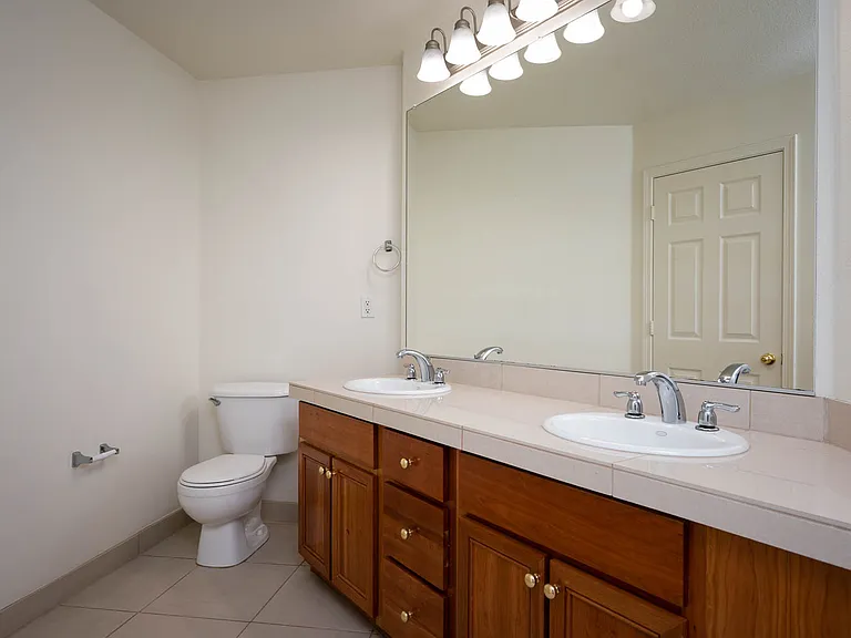 Village at Main Street | 2x2 Bedroom One Large Bathroom with Wood Cabinetry