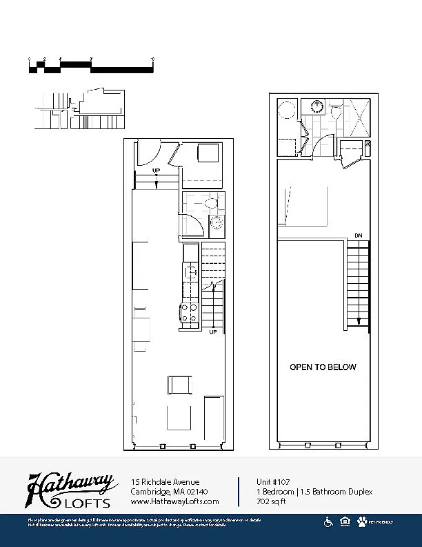 Floor plan Lofted 1 Bed