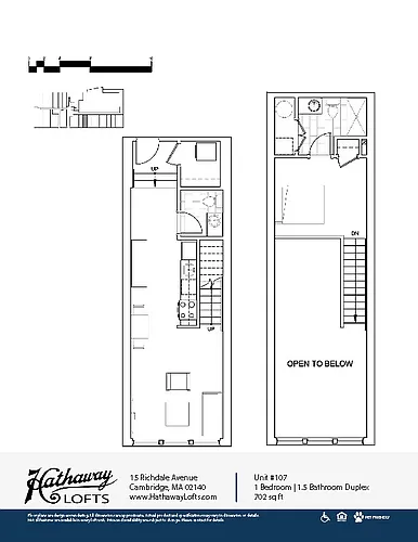 Floor plan Lofted 1 Bed