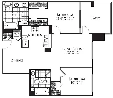 Floor plan 2 Bedroom FP 04