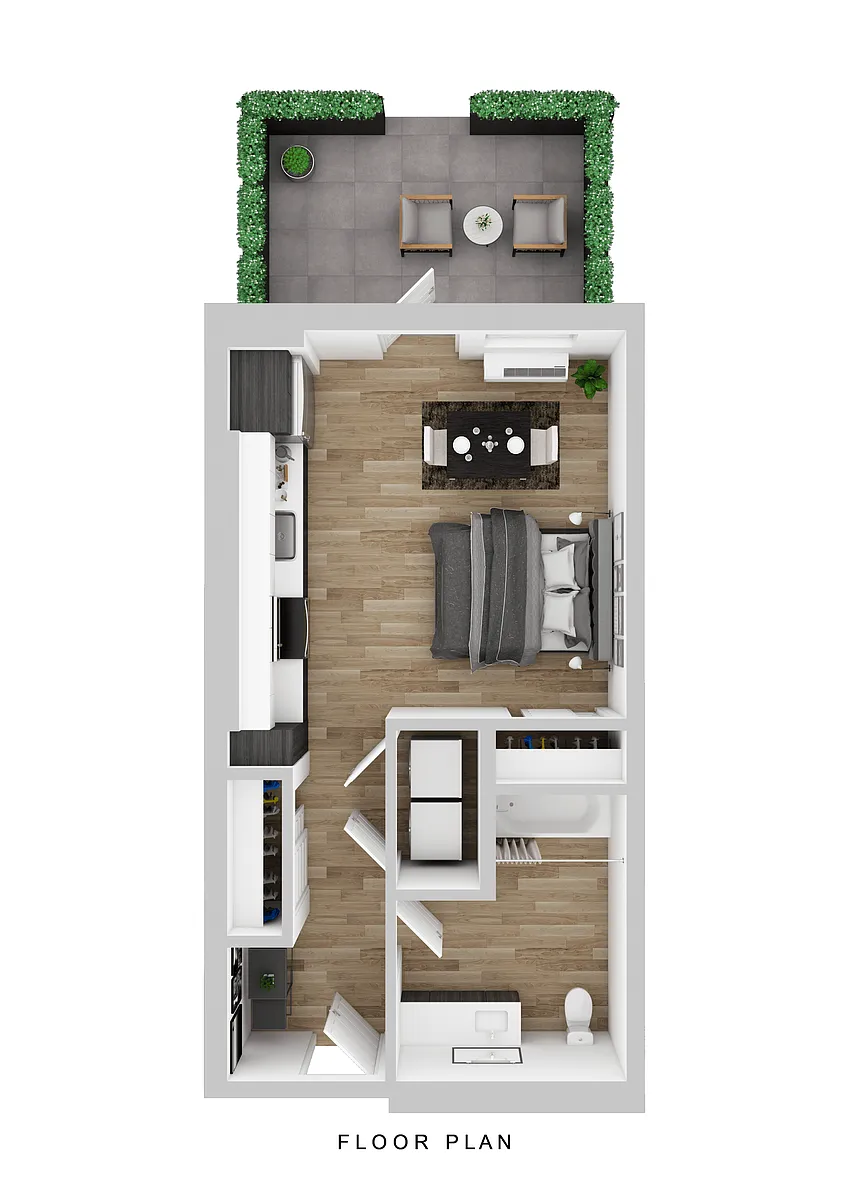 Floor plan Broadrock - Studio A (ANSI)