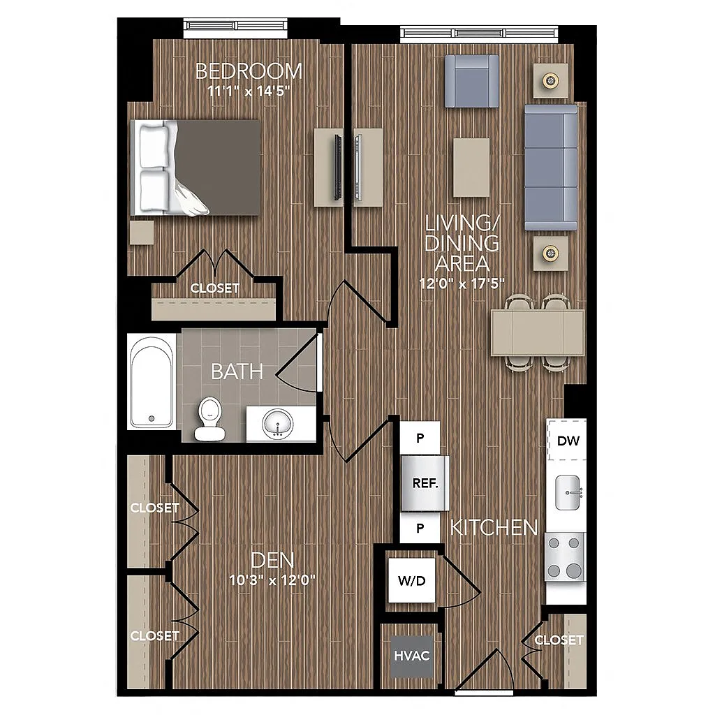 Floor plan A6 Den