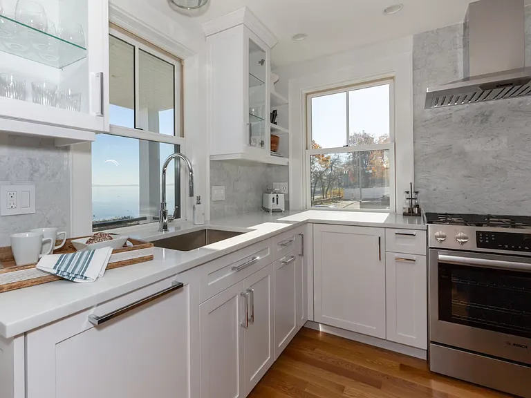 Open floor plan, custom gourmet kitchen