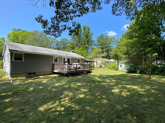 Backyard and deck