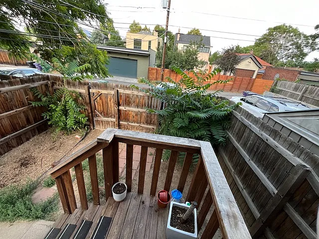 Backyard from door