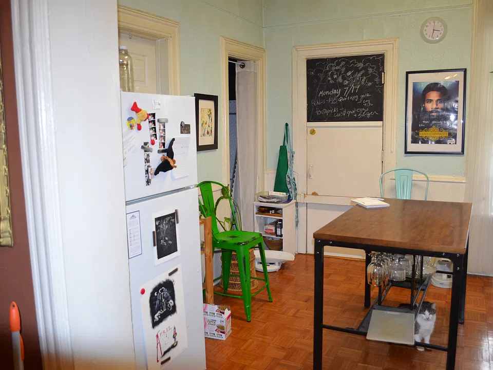 Kitchen, facing North. Comes unfurnished.