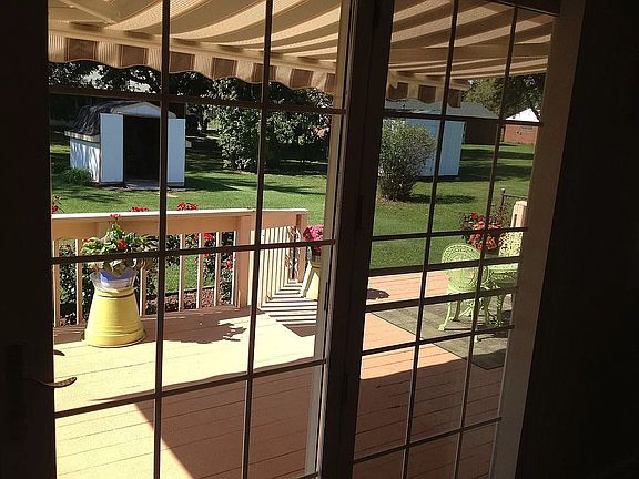 Looking onto the back deck